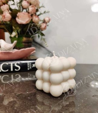 White bubble candles