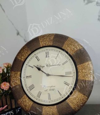 Vintage Dual Tone Wall Clock