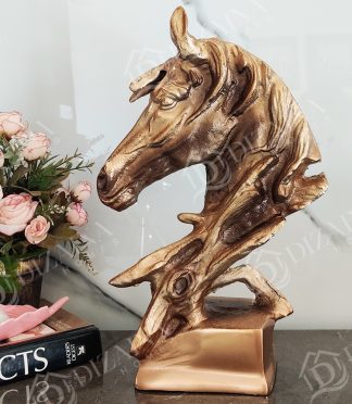 Antique Gold horse statue