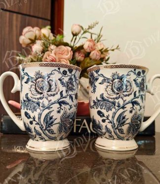 Royal Blue Mugs- Set of 2