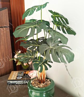Artificial Monstera Plant with Pot