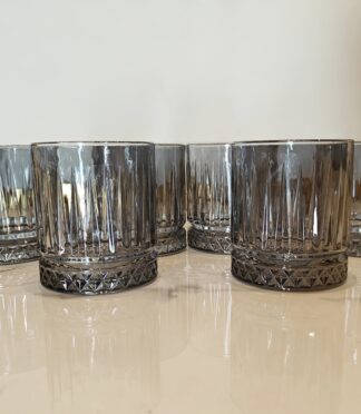 Grey Tinted Whiskey Glass- Set of 6